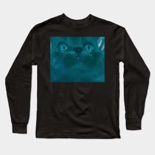 Cool cute crazy cat nose Long Sleeve T-Shirt